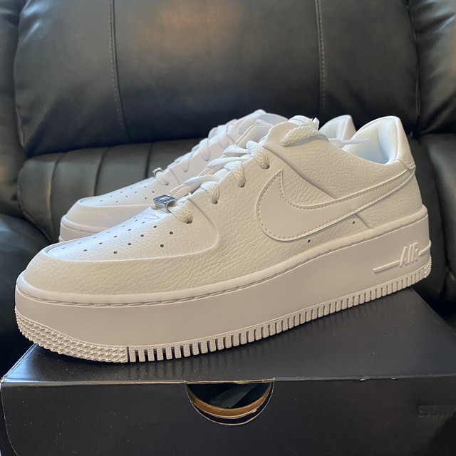 Nike Air Force 1 Sage Low Women Size 7 Shoes White Ar5339 100 for sale online | eBay