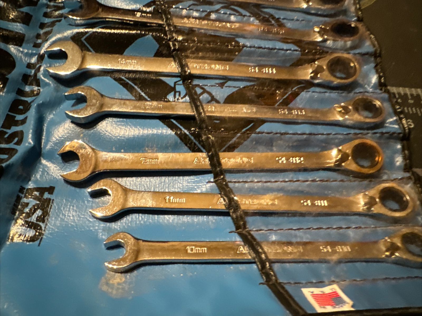 Armstrong Industrial Tools 9 Piece Metric Ratcheting Combination Set 1810mm eBay