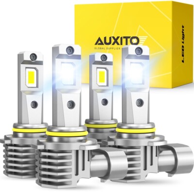 AUXITO 9005 9006 LED Headlight Bulbs Combo High Low Beam Super 6500K Bright 4pcs