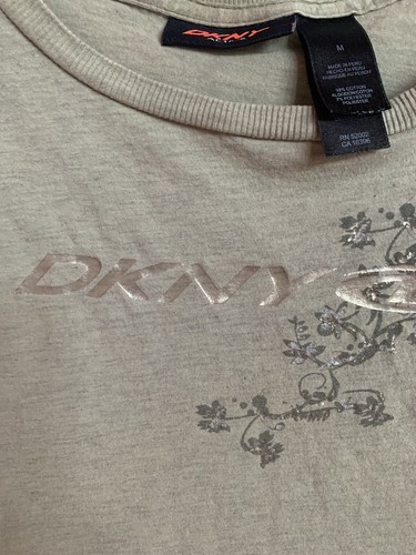 DKNY Active Damen Shirt Tee T-Shirt Oberteil Gr. Medium grün Blumenmotiv - Bild 6 von 10