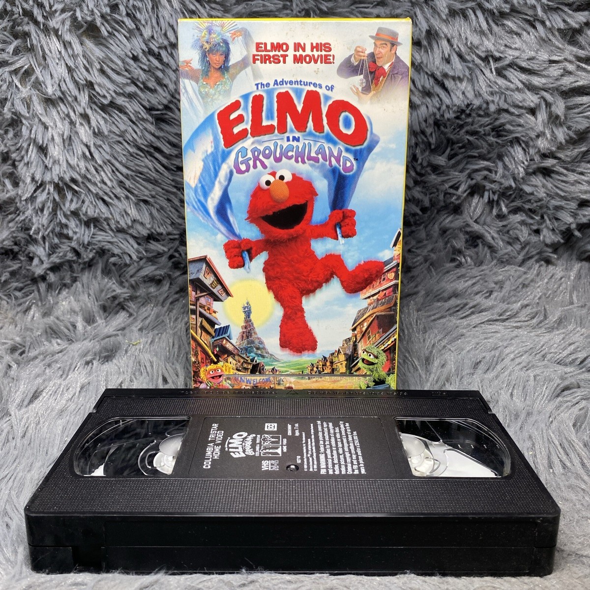 The Adventures Of Elmo In Grouchland VHS Tape 1999 Sleeve Case