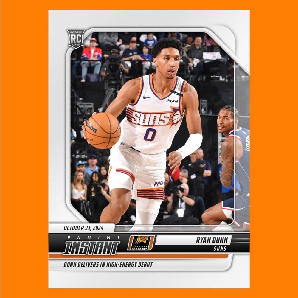 2024-25 Panini Instant Ryan Dunn DEBUT ROOKIE CARD SP Phoenix Suns #35 RC 🔥