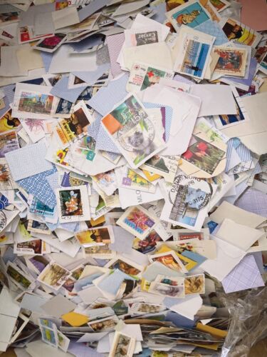 1kg All Stamped Used Australian Stamps On Papers Bulk (kiloware) - Picture 8 of 12