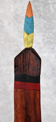 Muñeca Kachina de pelo largo tallado "Randy Hayah" nativo americano navajo regalo de lluvia - Imagen 6 de 11