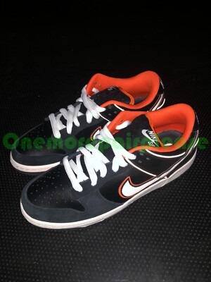 Nike Dunk Low Pro SB Black White-Orange Blaze 304292-010 Nike Dunk Low Pro SB Black White-Orange Blaze 304292-010