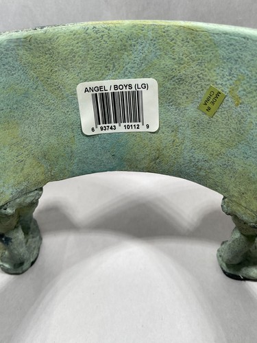 Elegant Angel Dog Bowl with Patina Finish New and So Beautiful in Large an Small - Picture 9 of 19