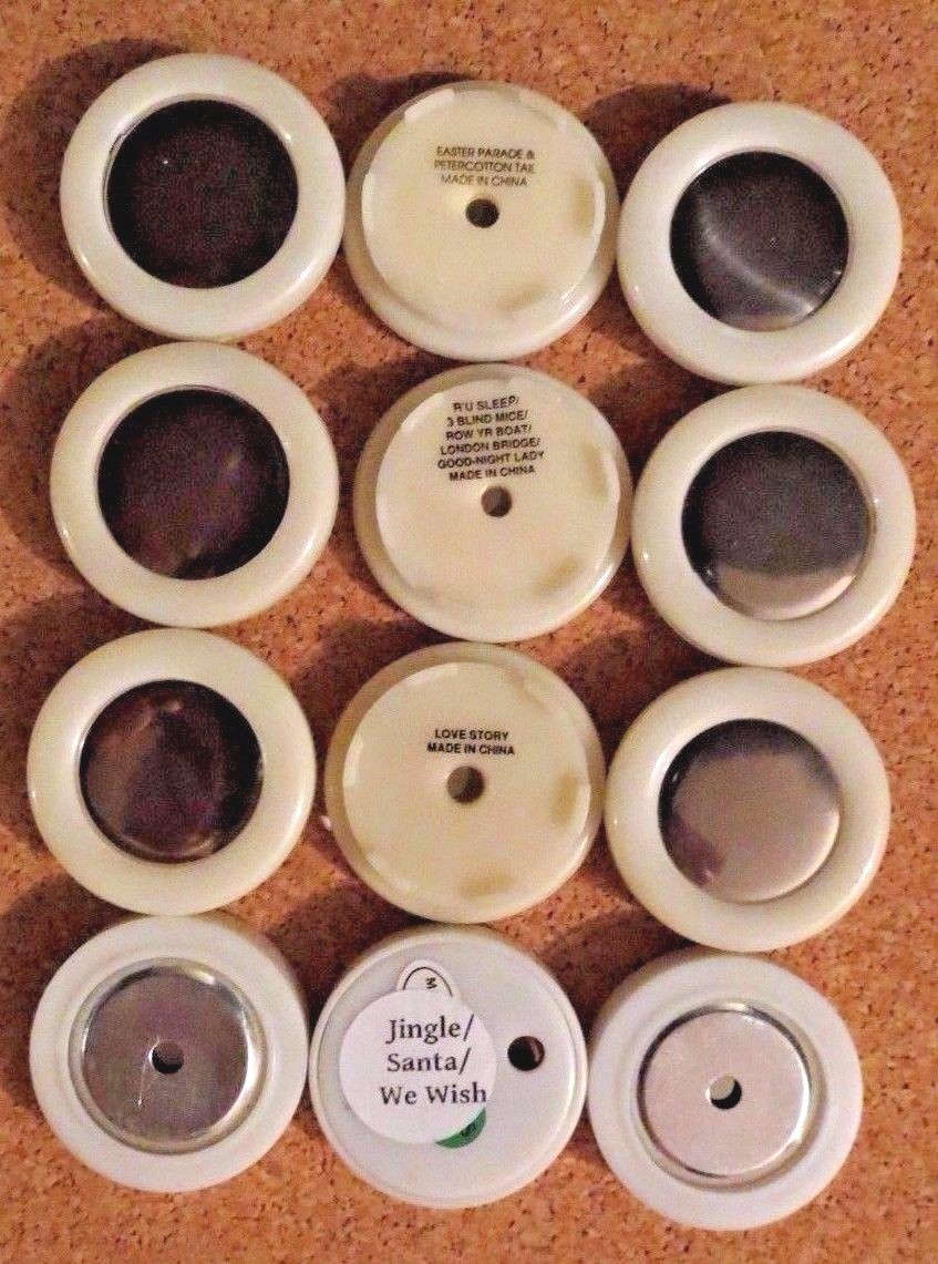 Electronic Touch Tone Button Music Box Button / Great for Needlepoint