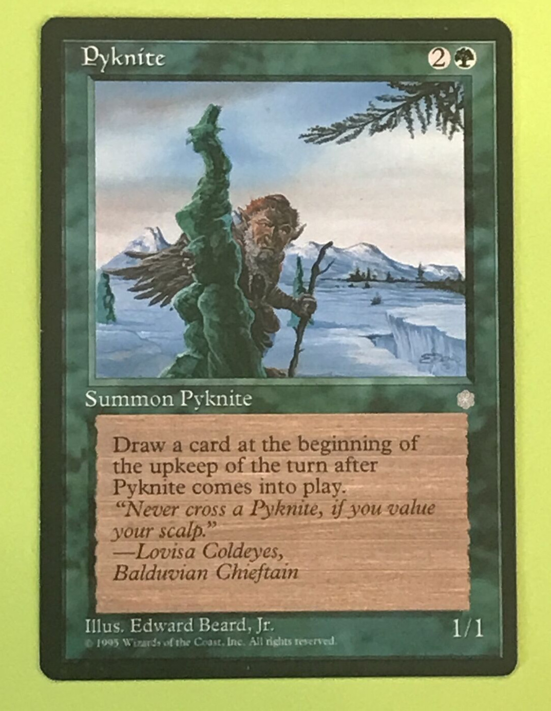 MTG - Magic the Gathering - Ice Age (1995) - Pyknite