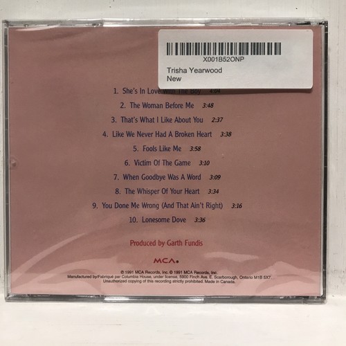 Trisha Yearwood -Self Title (CD, 1991-MCA) CMCAD-10297 / NEW - Picture 2 of 6