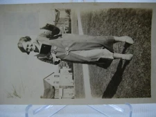 OP389 ORIGINAL found photo 1930s/40s? smiling young woman flapper hair book