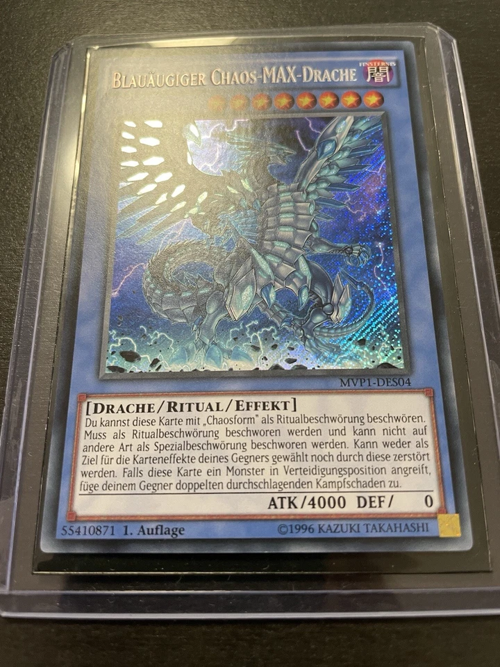 Yu-Gi-Oh! Blauäugiger Chaos-Max-Drache MVP1 Secret Rare Near Mint 1. Auflage  - Bild 4 von 4