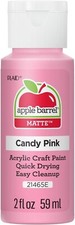 Apple Barrel Acrylic Paint in Assorted Colors 2 oz , 21465, Candy Pink