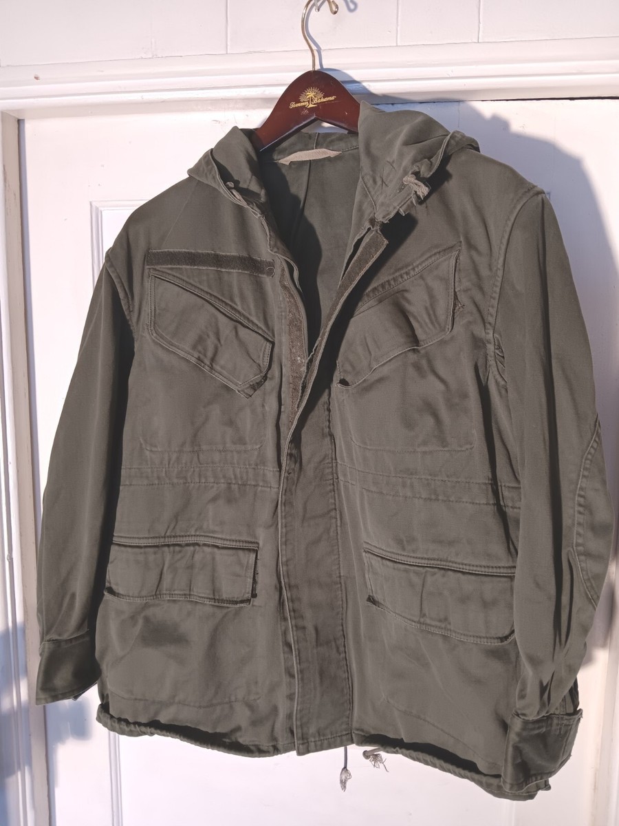 Vintage Belgian Army Field Jacket Military Field Force M/L