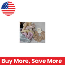 Shiny Mesh Glitter Scrunchie Set - Gold, Pink, Blue, Beige