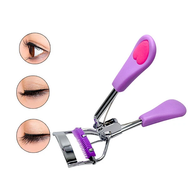 Clips para rizar pestañas con peine herramienta de maquillaje profesional mango rizador de pestañas ( Foto 2 de 4