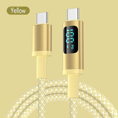 USB C to USB C Cable 100W PD Fast Charging Cord Type-C Charger with LED Display - Picture 12 of 19