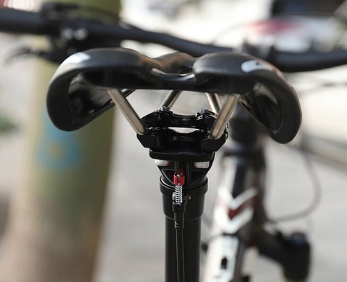 REGGISELLA TELESCOPICO mountain bike alluminio 27.2mm 0-100mm controllo remoto - Foto 3 di 10