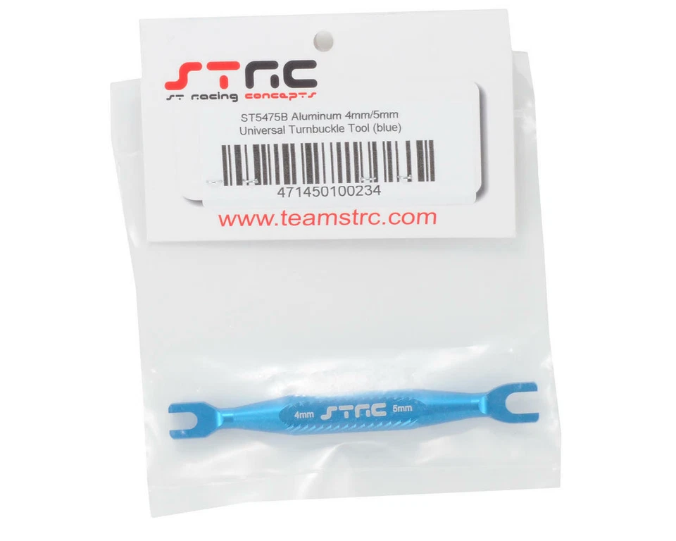 ST Racing Concepts Aluminum 4/5mm Turnbuckle Wrench (Blue) [SPTST5475B] - Image 2 of 2