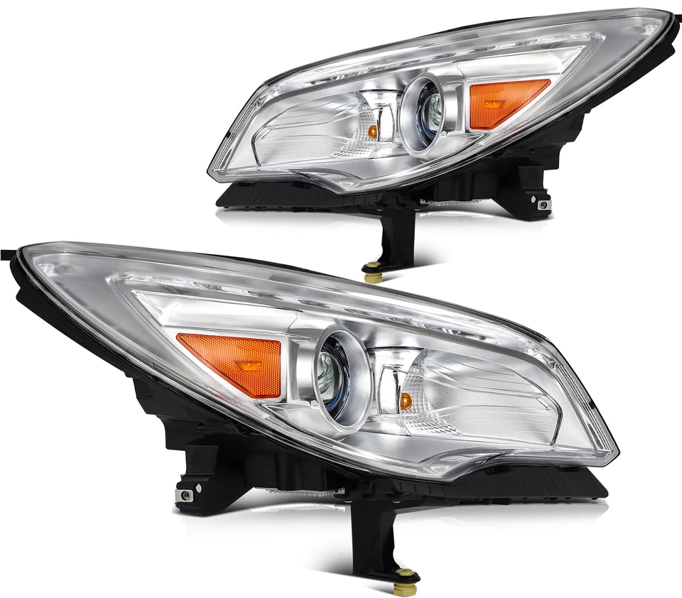 Pair Headlights Assembly L+R For 2017-2013 Buick Enclave w/LED DRL HID/Xenon - Image 2 of 4