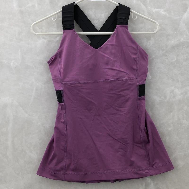 lululemon push ur limits criss cross built in tank-top