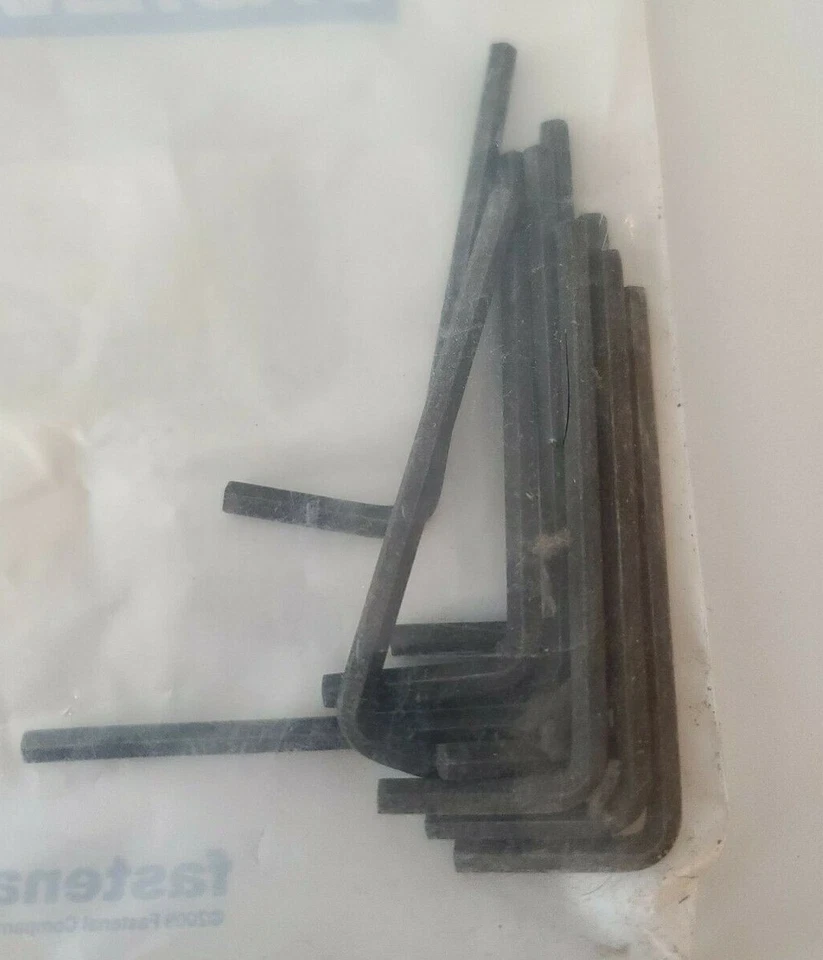 10pc Hex L-Key Allen Wrench 9/64" Short Arm- Fastenal Industrial  - Image 2 of 2