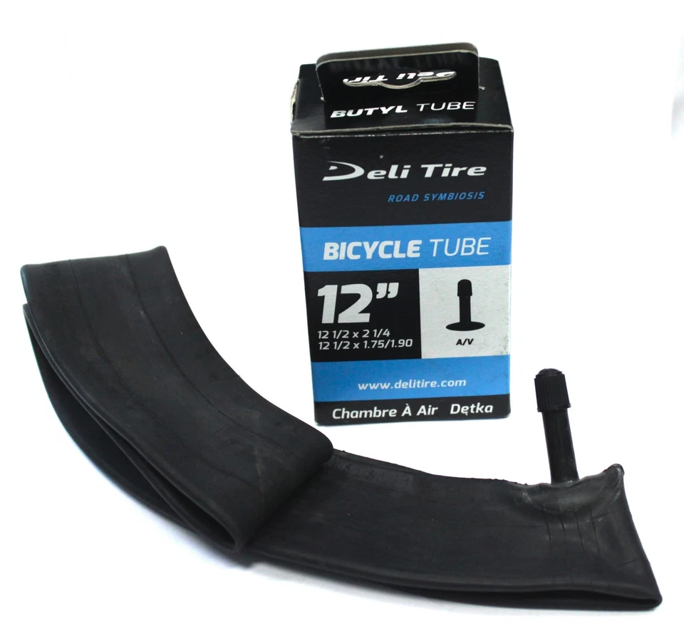DELI TIRE Deli Bicycle Scooter Tube 12-1/2" x 2-1/4" , Schrader Valve 35mm SV, 12.5 x 2.25