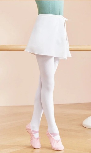 Ballet Skirt Pink Dance Skirt Kids on Skirt Two Lay Skirt Elastic Skirt - Foto 12 di 29