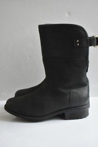 BOTAS UGG AUSTRALIA ALDON RESISTENTES AL AGUA CUERO RESISTENTE LANA PUÑO 1017486 TALLA 8 - Imagen 4 de 8