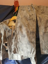 Vtg Women's Diesel Grey Camo Hemma Giubbino Set Jacket Uks & Flare Pants