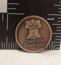 Liberty Hills Country Club Golf Ball Marker Metal Course Magnetic