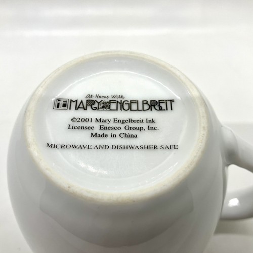 Taza de cameo de cereza roja Mary Engelbreit tazas de té de cacao verde negro de colección - Imagen 2 de 14