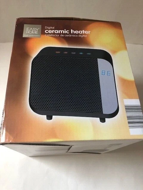 EASY HOME Ceramic Heater Black/White - U-Pick | eBay
