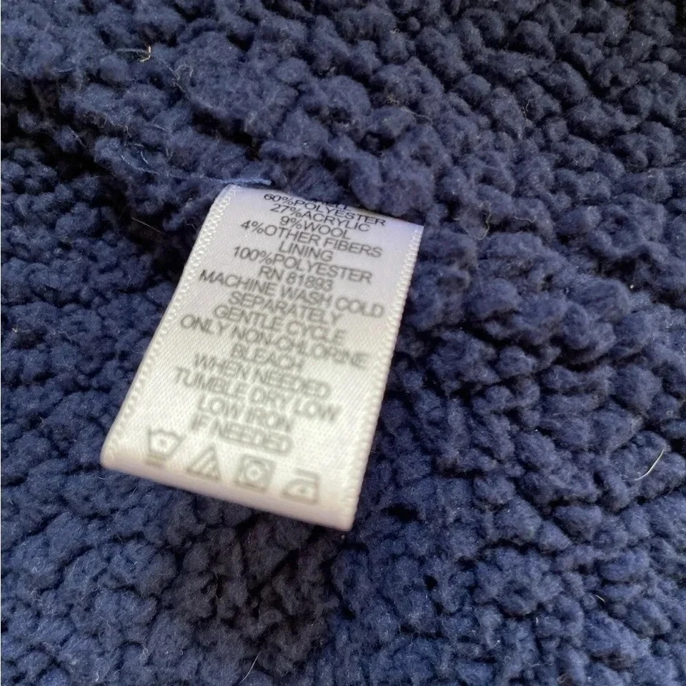 Chaleco mujer cuadros azul y verde. Peluche azul por dentro. Grande. Denim & Co Foto 4 de 4