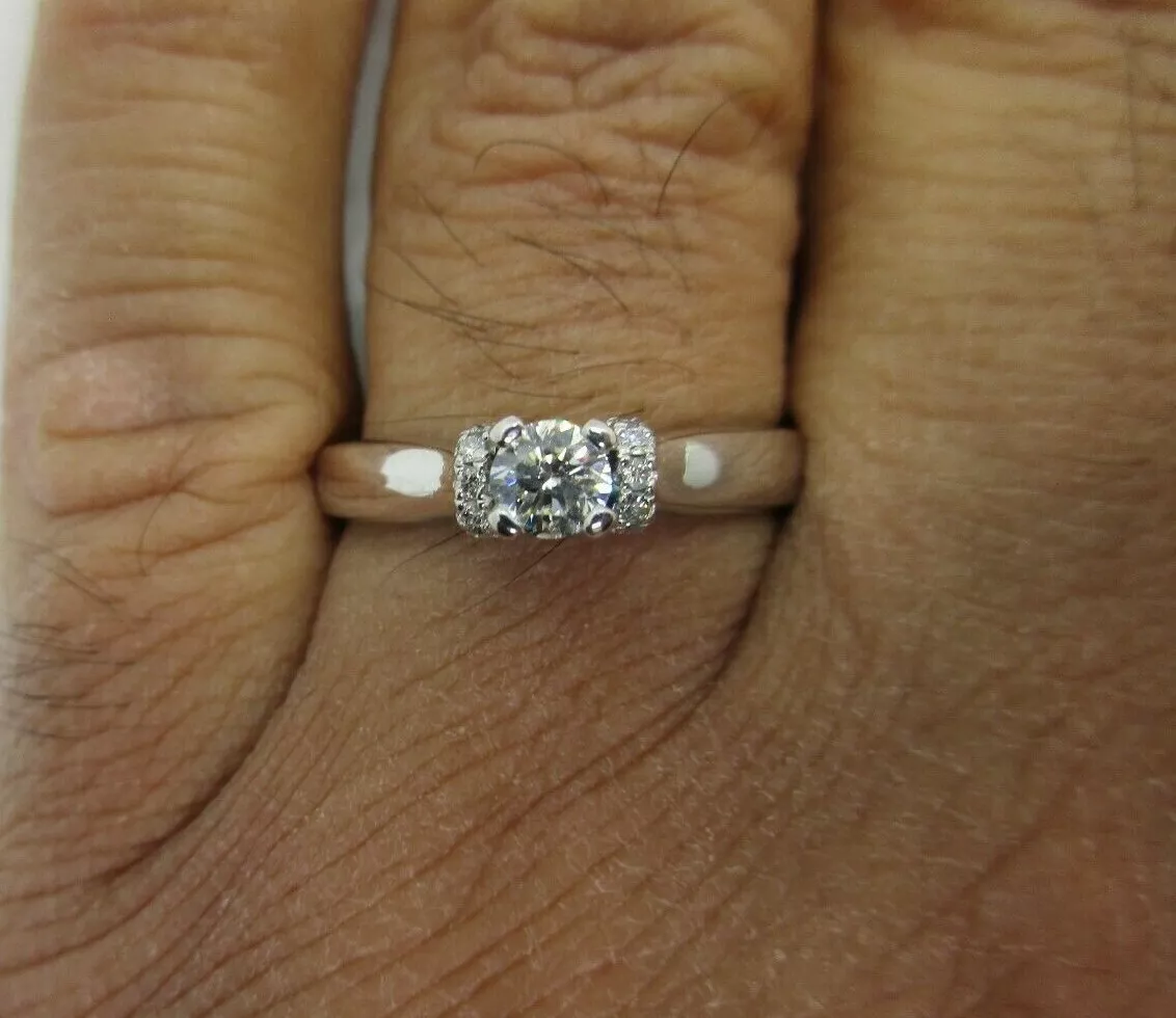 ZALES 14K Gold Diamond Engagement Ring Center .30 Carat F SI1 Value 6 500