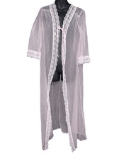 BEAUTIFUL WOMEN Vintage 1960's Sears sheer lace Robe - ROBE/LINGERIE SIZE small
