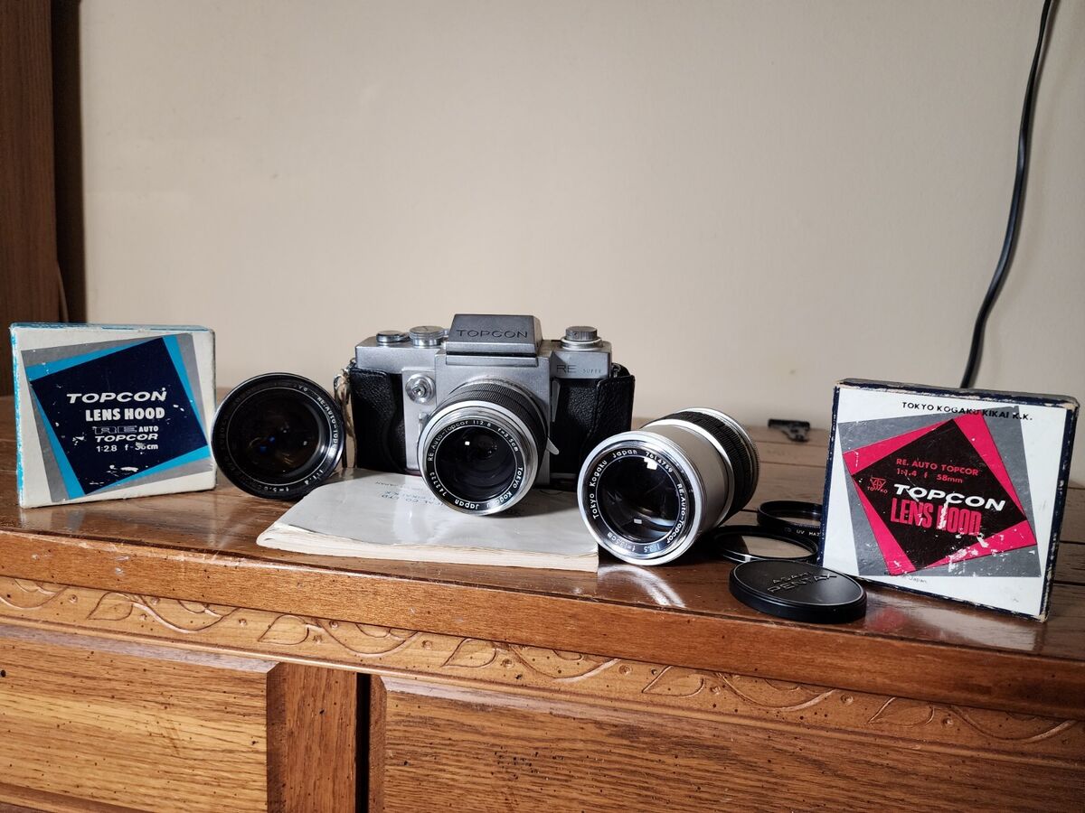 Topcon RE Super LOT w/58mm RE, Auto-Topcor f/1.4 | eBay Topcon RE Super LOT w/58mm RE, Auto-Topcor f/1.4 | eBay
