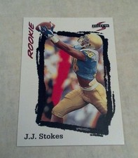 J.J. STOKES 1995 SCORE RC ROOKIE CARD # 263 A1342. rookie card picture