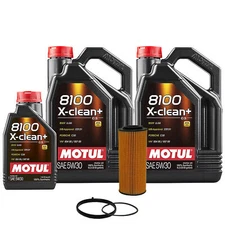 11L Motul 8100 X-CLEAN + 5W30 Wix Filter Motor Oil Change Kit API SN/CF
