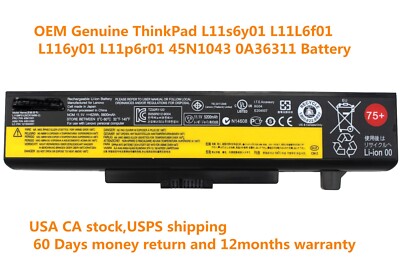 75+ 0A36311 Y480 Battery For Lenovo ThinkPad E435 Y580 E445 B590 E430 62WH/NEW