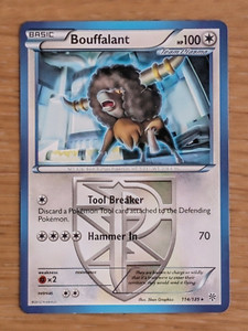Bouffalant - 114/135 - Rare - BW - Plasma Storm - Pack Fresh!!!