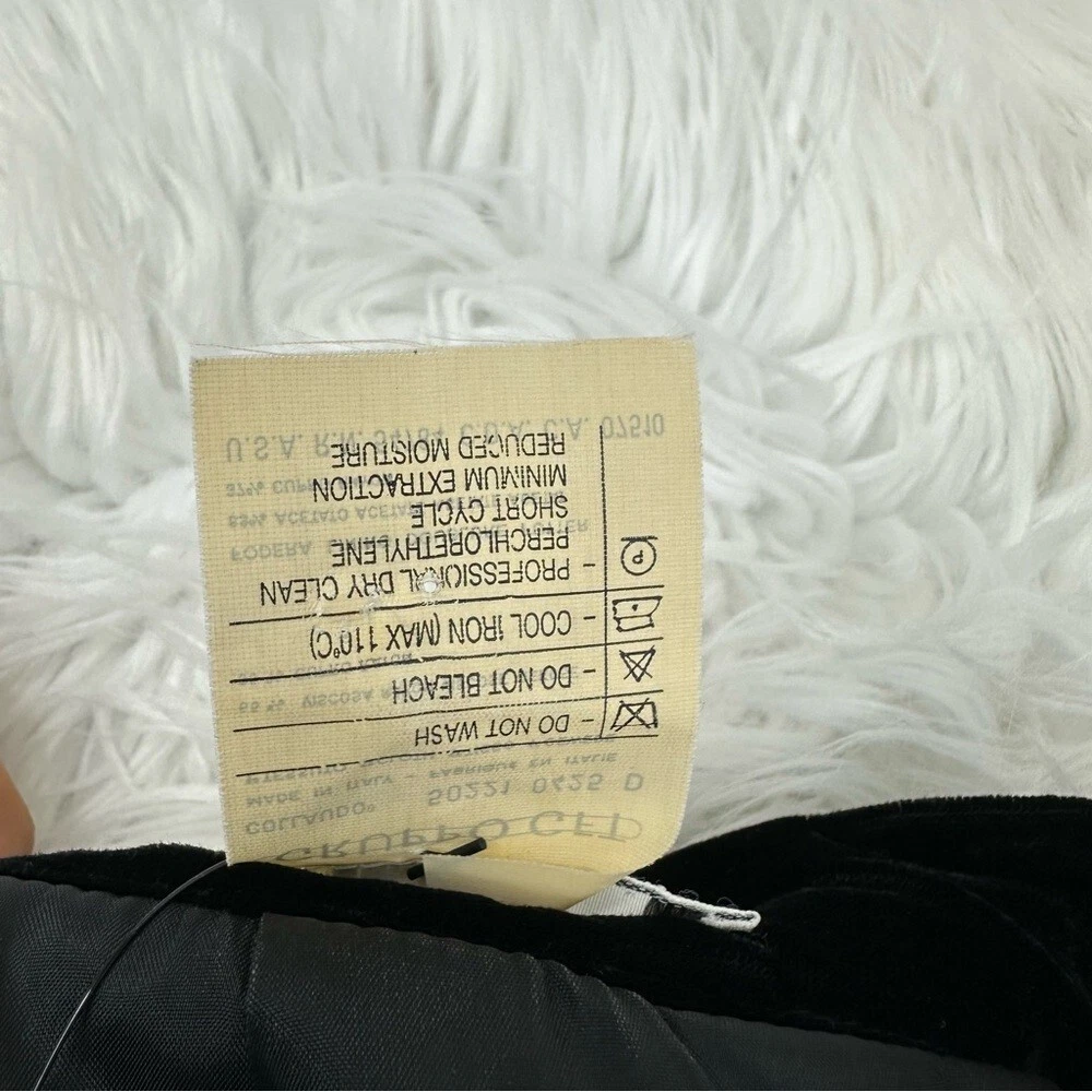 Gonna a matita Valentino Studio donna nera velluto silenziosa lusso designer W27