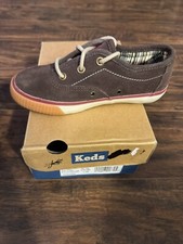 Keds On Deck Espresso Memory Foam Lace Kids S...