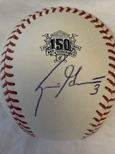 SCOOTER GENNETT signed auto 150th  Anniversary OMLB ball CINCINNATI REDS B COA