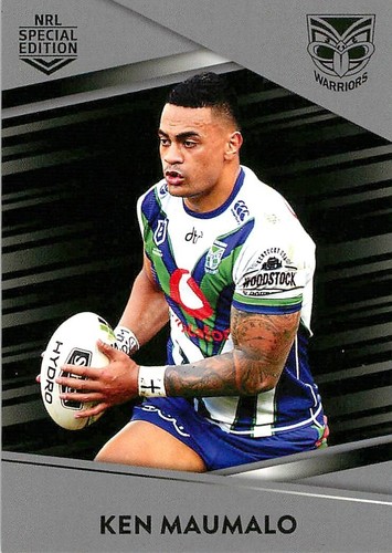 2020 NEW ZEALAND WARRIORS NRL Card KEN MAUMALO Special Edition - Picture 1 of 2