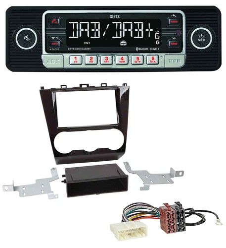 Dietz USB DAB MP3 Bluetooth Autoradio für Subaru Forester SJ Facelift ab 15
