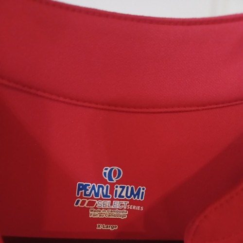 Pearl Izumi Mens Red Black 3/4 Zip Front Bicycle Shirt Top Size Sz XL EUC - Picture 10 of 12