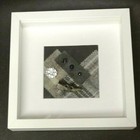 Scotland Rustic Celtic Tartan Agate Horn Diamante Leather 3D Boxed Frame