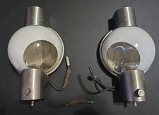 RARE Vintage Set Of Henry Dreyfuss Streamliner Railroad Train Car Lamps Lights
