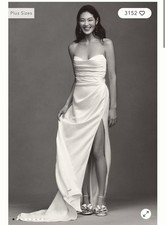 Jenny by Jenny Yoo Angelina Sweetheart Satin Wedding Gown Ivory Size 8 NWT