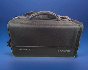 BOSE SoundDock Zippered Portable Travel Black Bag Carrying Shoulder Strap Case